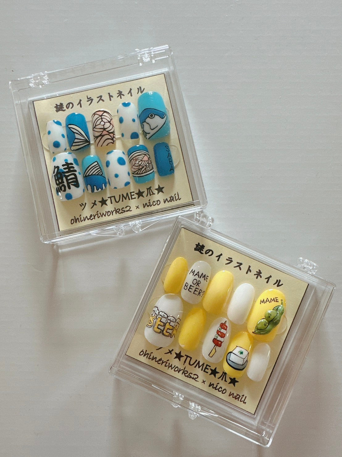 【nico nail×ナカタマサミ(オヒネリ2号)】謎のイラストネイル(鯖)