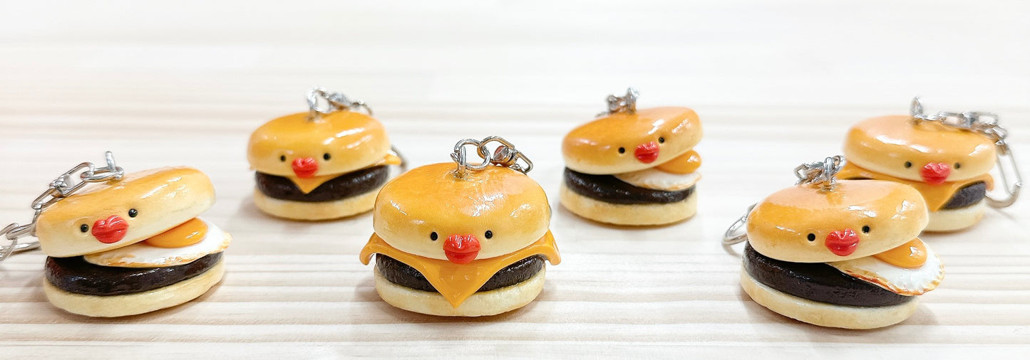 【無個性‐mukosei-】ハンバーガーキーホルダー
