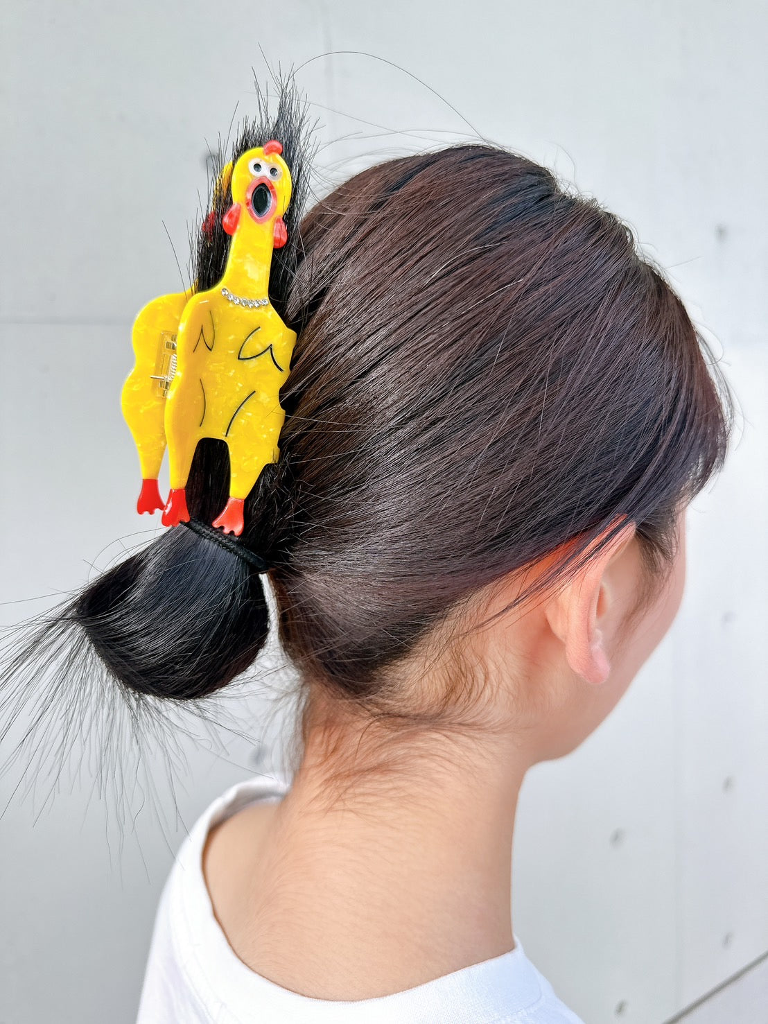 ヘアクリップ 叫ぶトリ