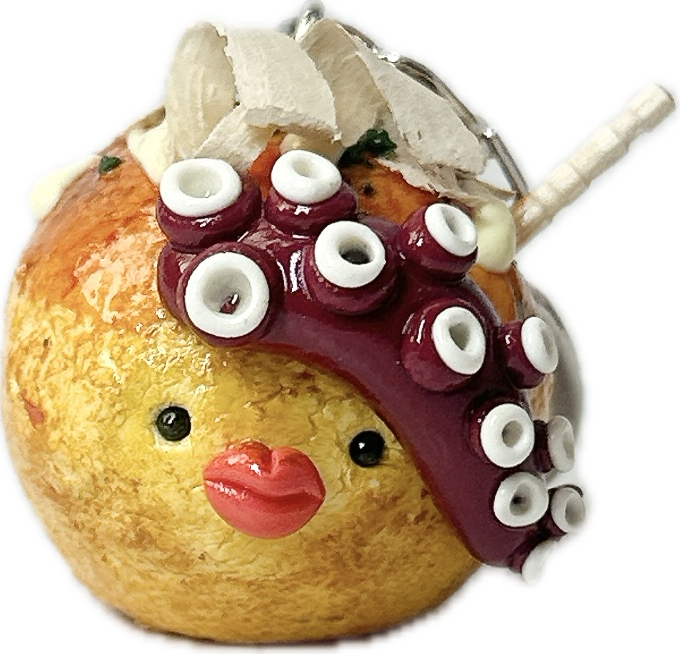 無個性‐mukosei-】たこ焼きキーホルダー – スズキヒャッカ
