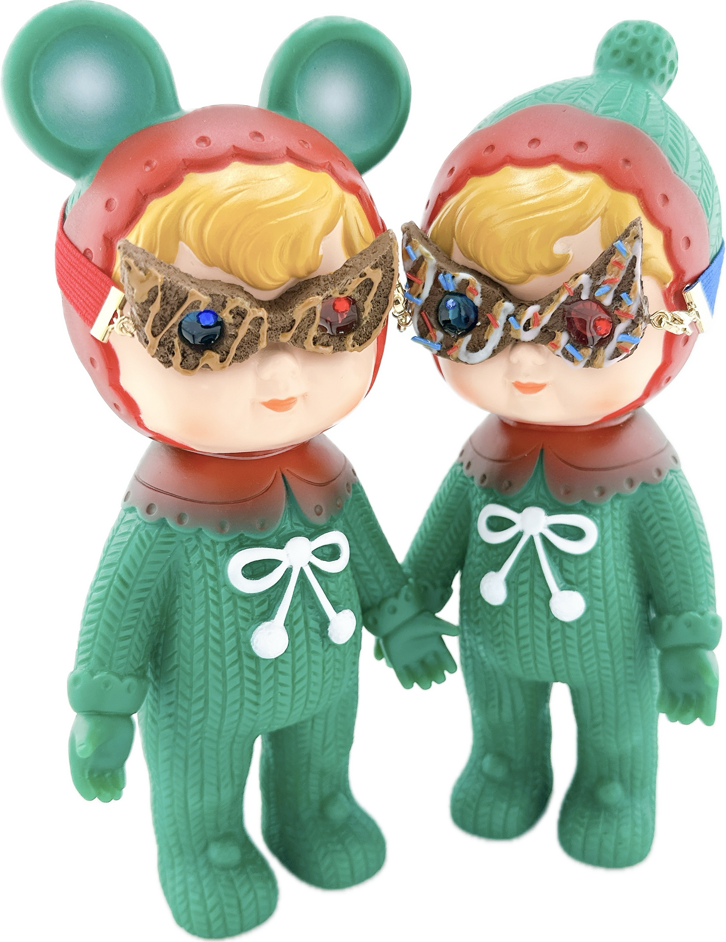 勲章屋さん【kunshoyasan】数量限定 ハロウィン3Dレンズ風メガネ 赤青スプリングス①