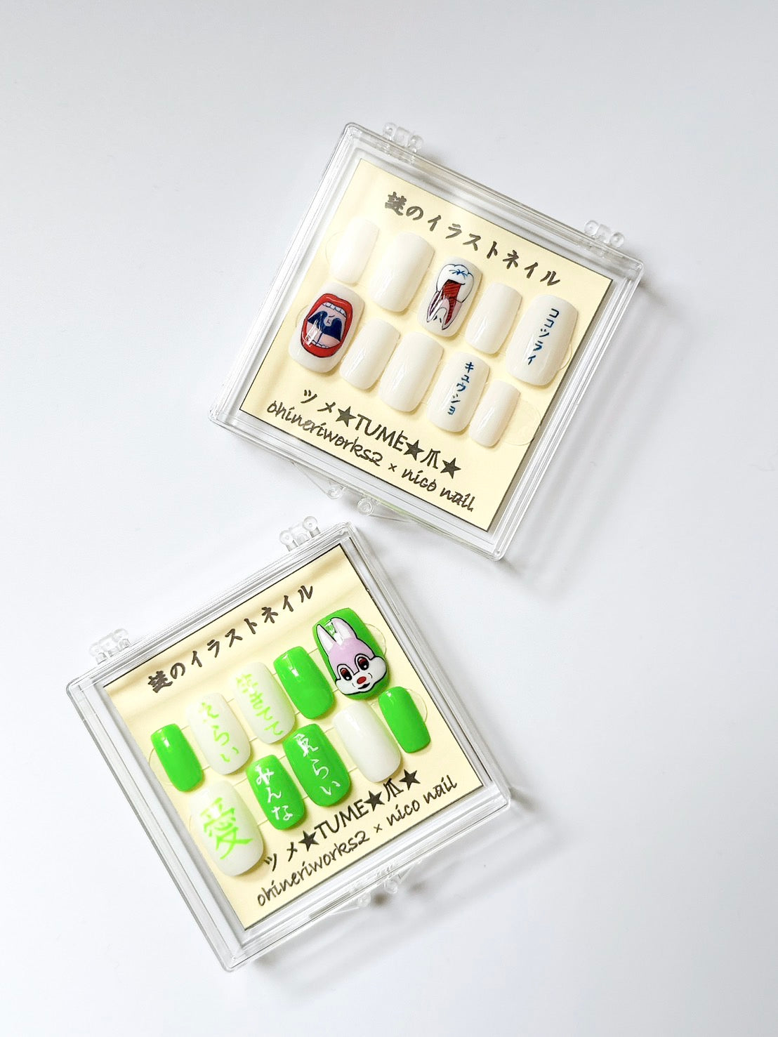 【nico nail×ナカタマサミ(オヒネリ2号)】謎のイラストネイル(愛)