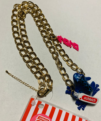 勲章屋さん【kunshoyasan】×シュライヒコラボ　カエルネックレス