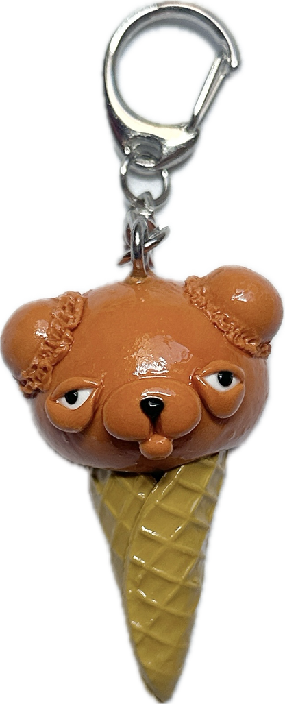 【無個性‐mukosei-】目の下のクマさんアイスキーホルダー