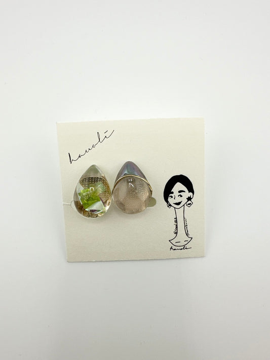 【hauoli(ハウオリ)】イヤリング　雫×フレンチ