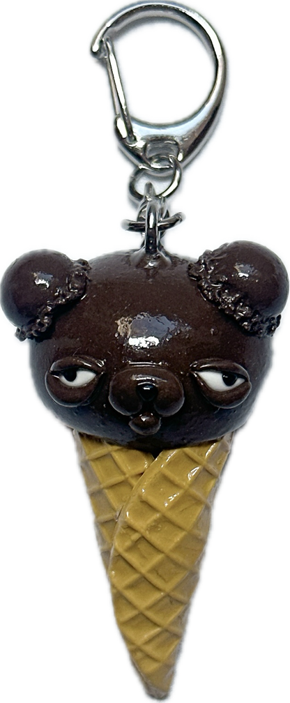 【無個性‐mukosei-】目の下のクマさんアイスキーホルダー