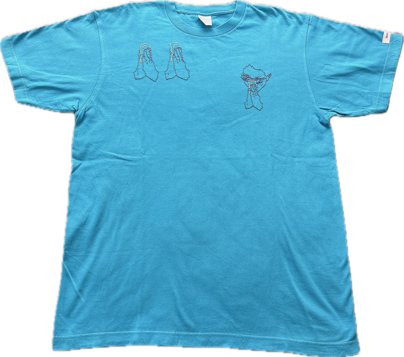 【Hermit Project】Tシャツ　ブルーL