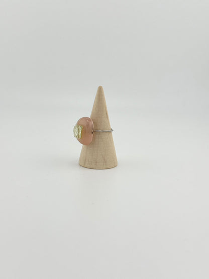 【hauoli(ハウオリ)】リング　ベビーピンクまる